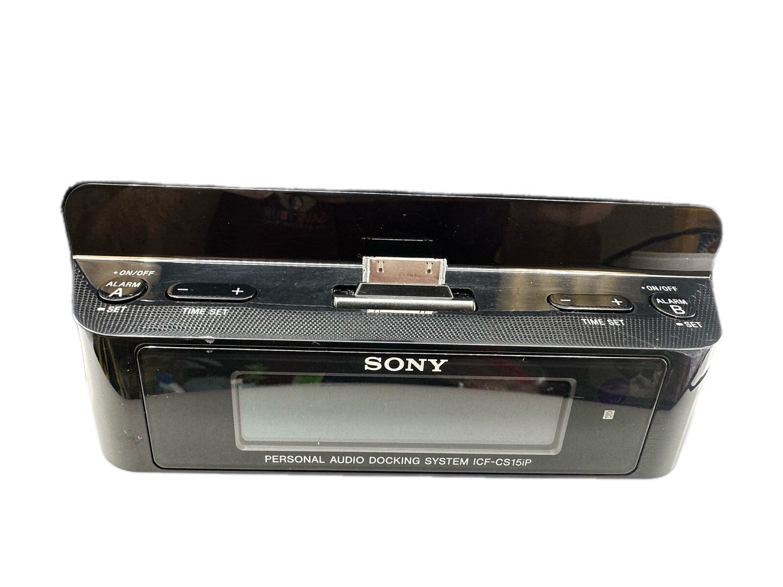 Sony ICF-CS15iP Audio Docking System iPod Dock Alarm Clock – No iPod/Remote