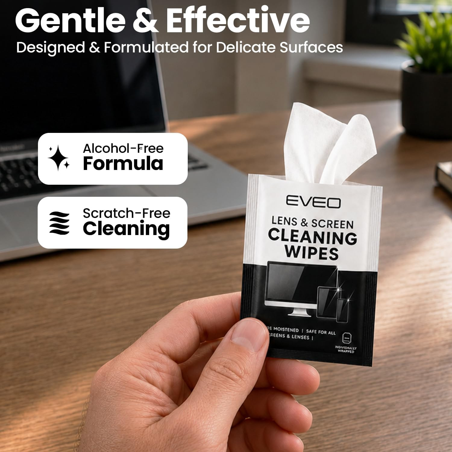 Screen Wipes - Electronic Wipes, Computer Screen Cleaner Wipes for Electronic...