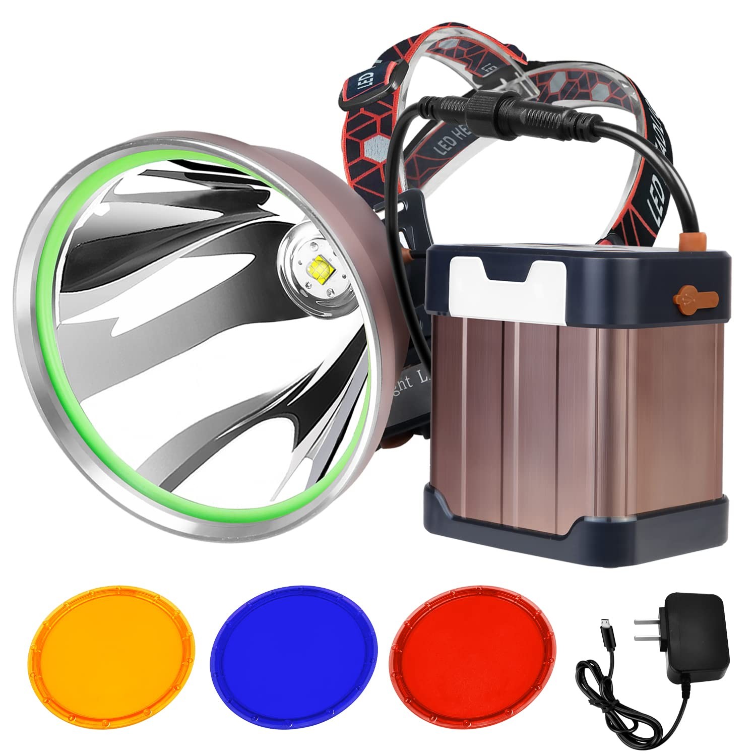 PINSAI Coon Hunting Lights High Power LED Headlamp Super Bright High Lumens 2...