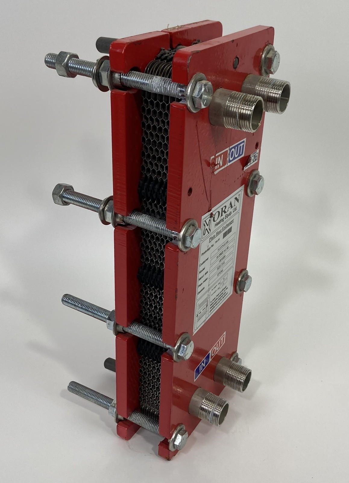 Oran Heating 15 ORZ2 1x1 IG Plate Heat Exchanger Tuttnauer 1"NPT 0.56L EPDM