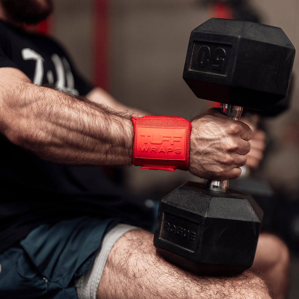 16" Villain Wrist Wraps - Solid Red
