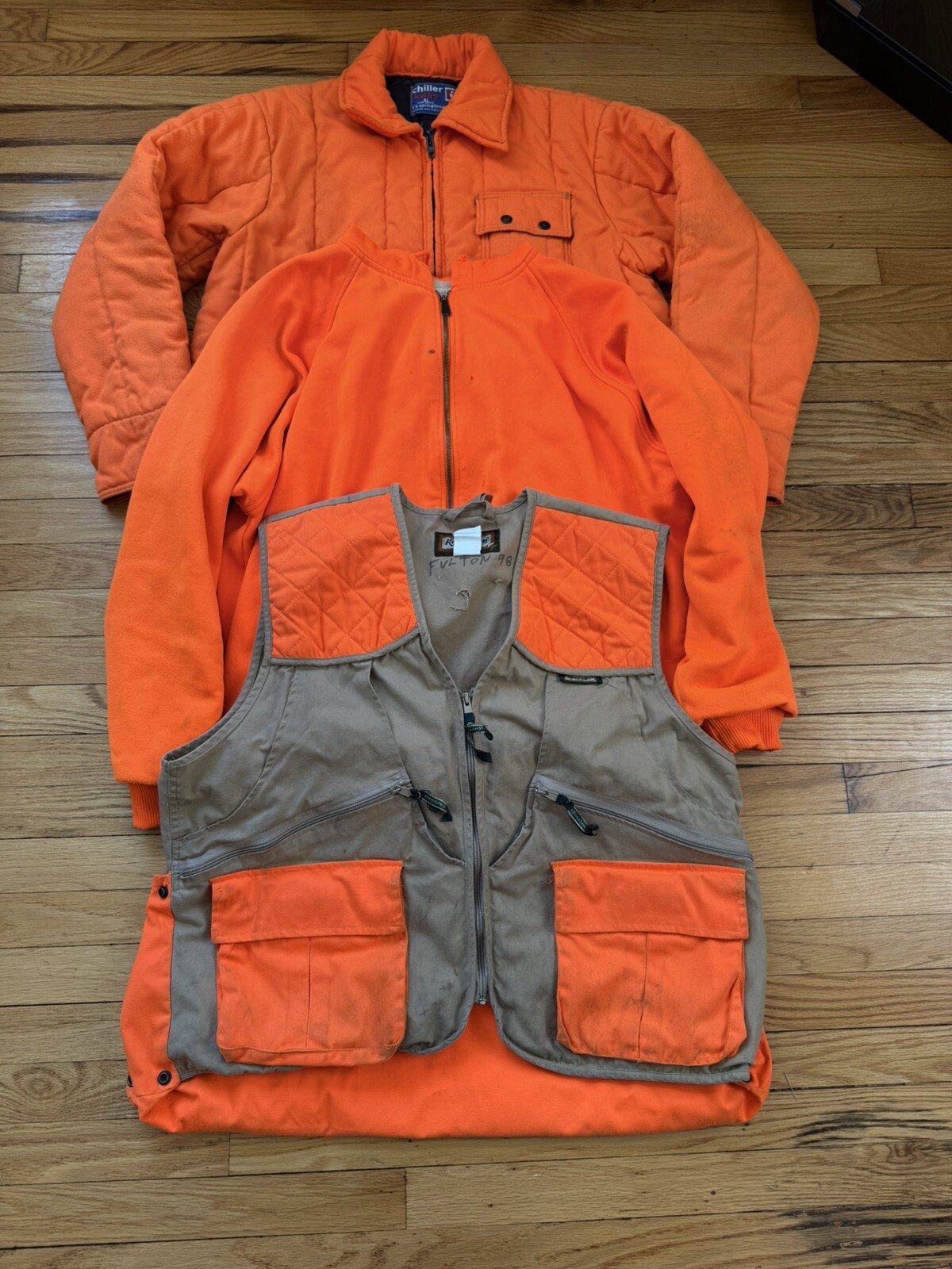 Lot Of Used Hunting/ Outdoor Gear ~ Preowned  ~ Coat, Vest, Hoodie ~  Size XL