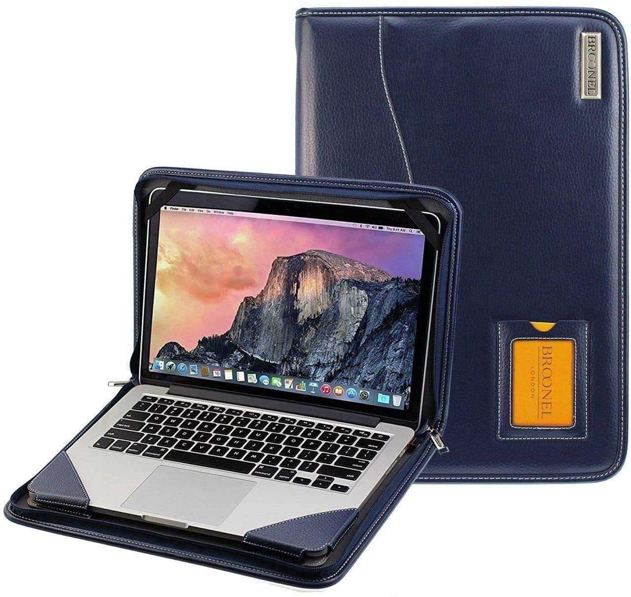 Broonel Blue Leather Contour Case For HP Notebook 15