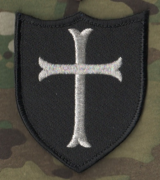 NATO ISAF JOINT SP OPS TASK FORCE JSOTF-A 2" 2-TAB SET: CRUSADER KNIGHT