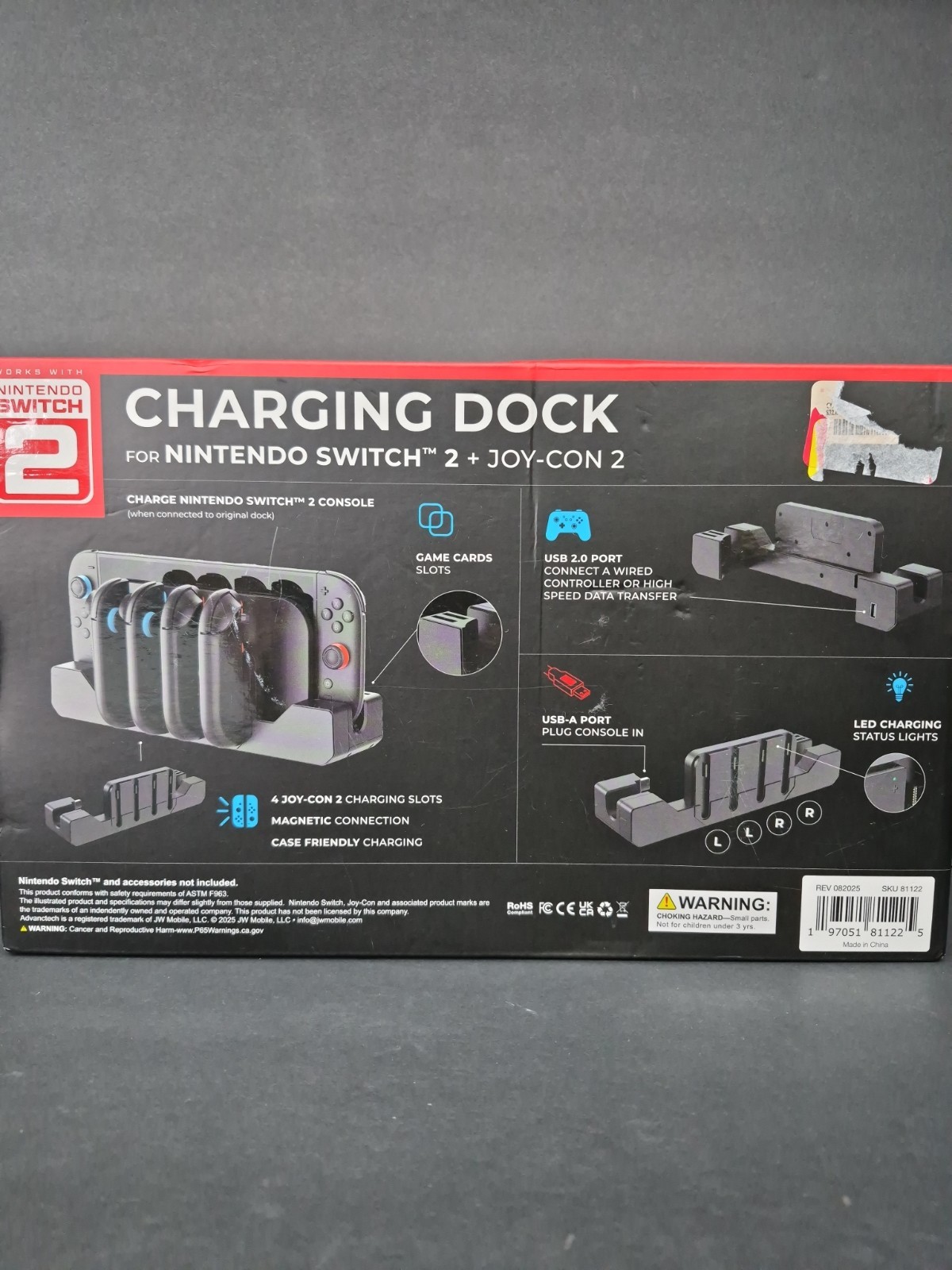 Nintendo Switch 2 Charging Dock & 4 Joy Controller’s Dock Station - ADVANCTECH