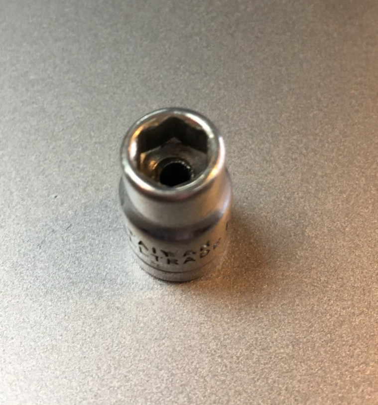 ALLTRADE 1/4" SOCKET, 6 POINT, 1/4" DRIVE, TAIWAN