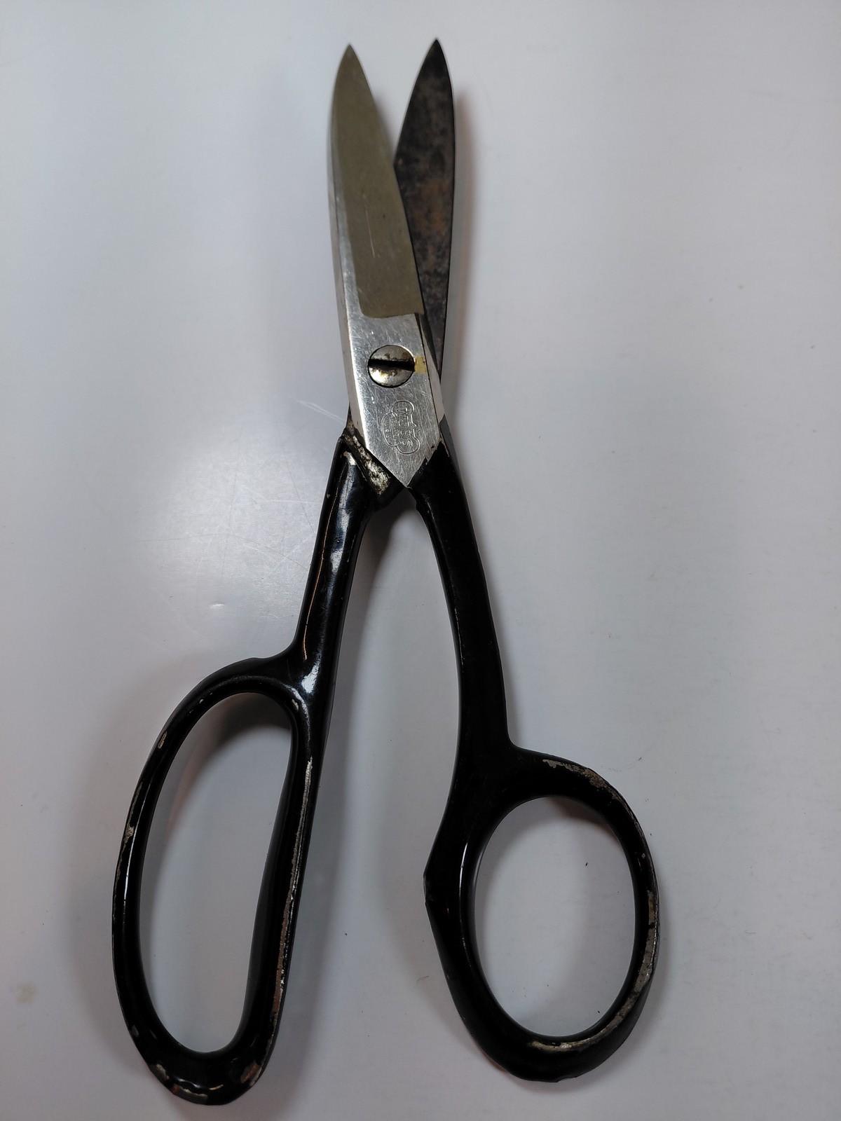 Vintage Wiss Shears 1-DS Black Handle USA Heavy Duty Fabric Kitchen Utility
