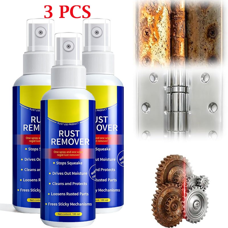 3X Wangle Rust Remover,Anti-Rust Lubricant Spray & Rust Remover Easy Application
