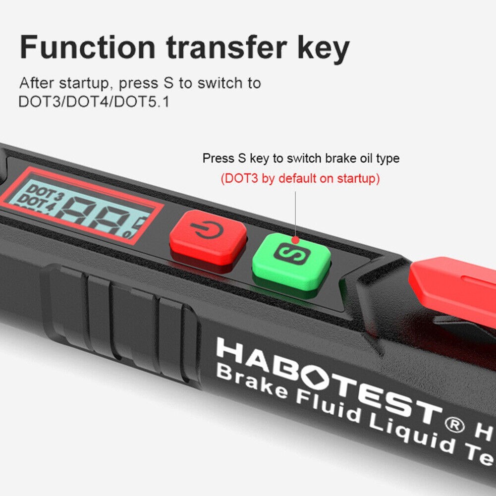 High Definition Backlit Display Auto Brake Fluid Tester for DOT3/DOT4/DOT51