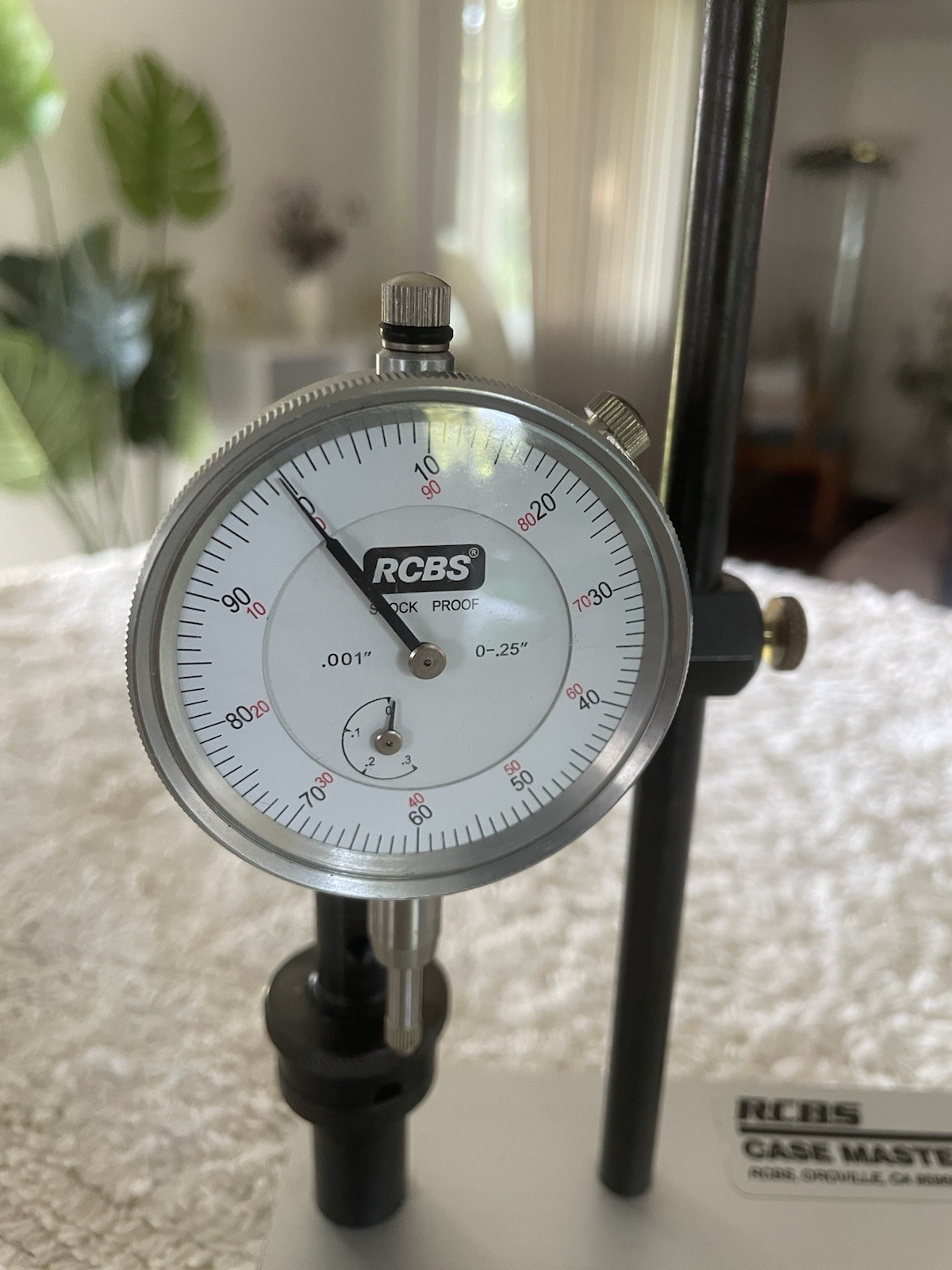 RCBS Case Master Gaging Tool - With Dial Indicator & Central Mandrel Assembly