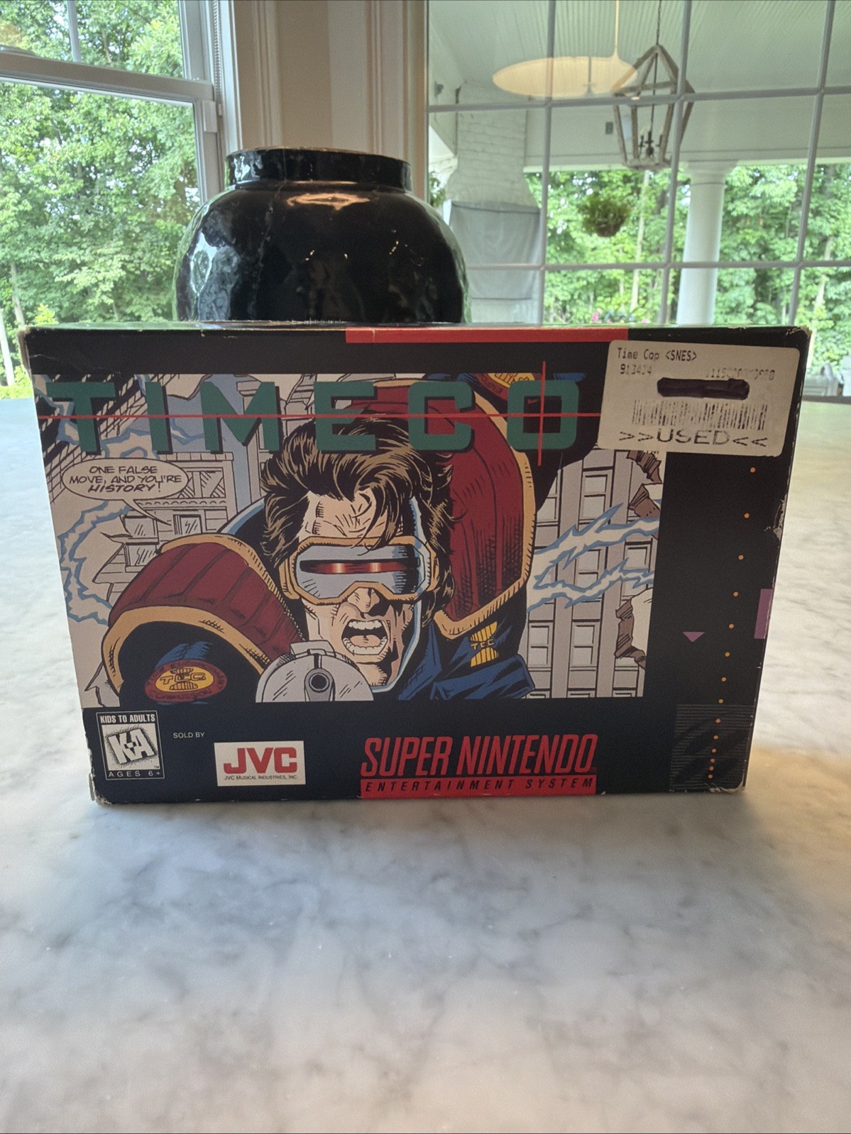 SNES Timecop Authentic Box Only NO GAME! No Manual Super Nintendo RARE!