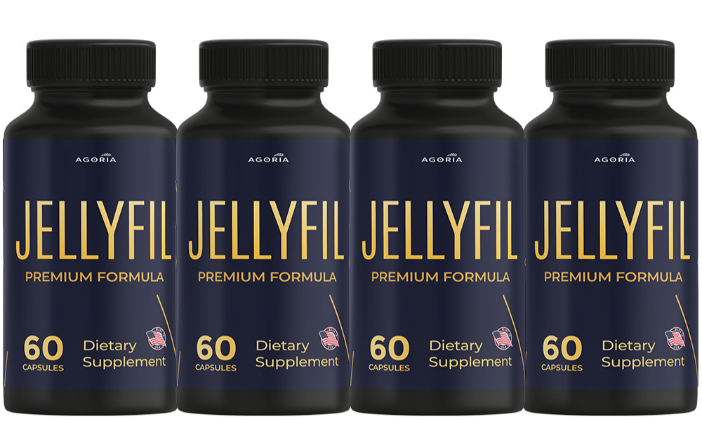 (4 Pack) Jellyfil Male Capsules, Advanced Male Health Vitamin Support Capsules