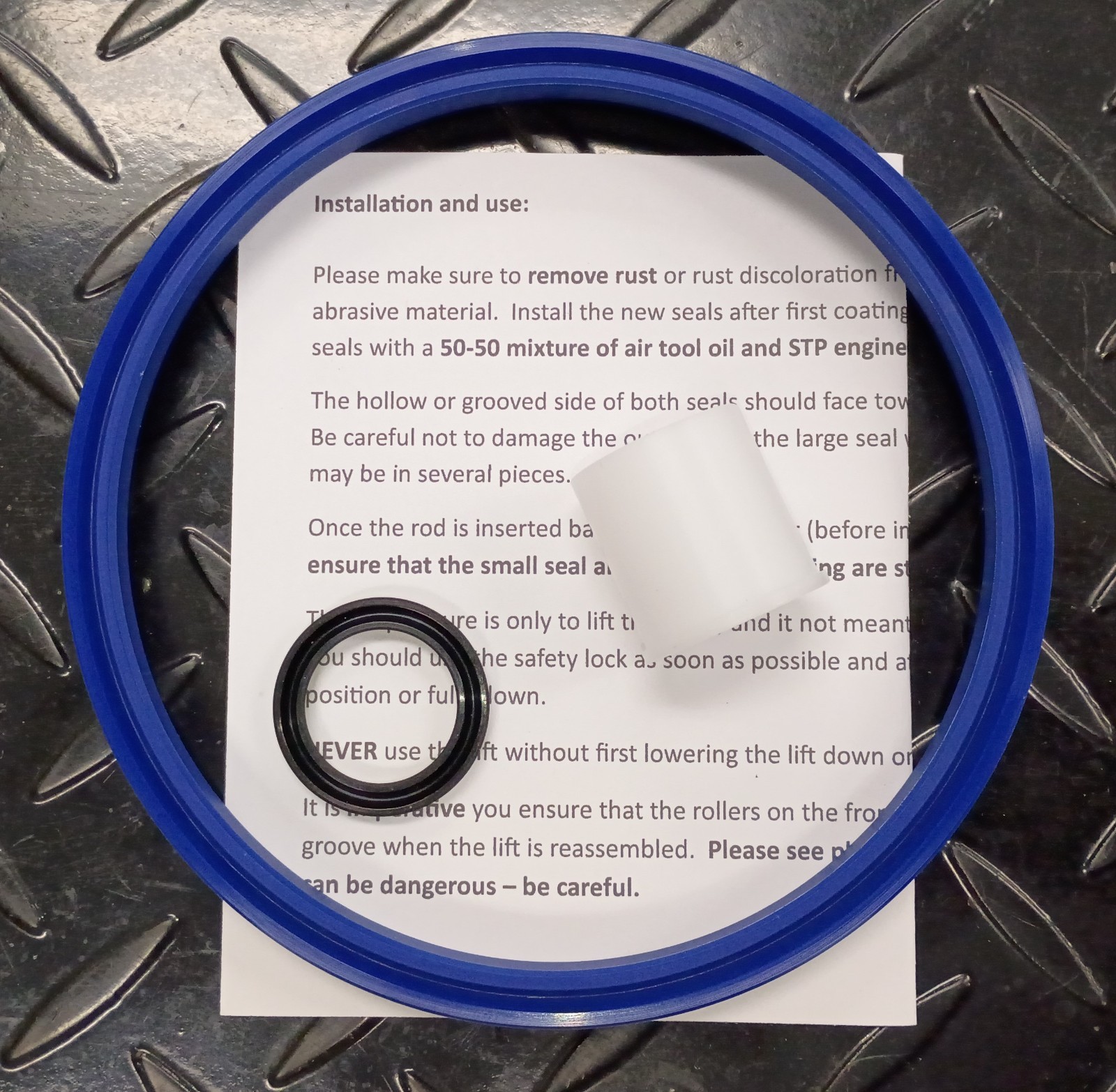 YG09-9180 seal kit Direct Lift Pro-Cycle motorcycle lift table (not OEM)