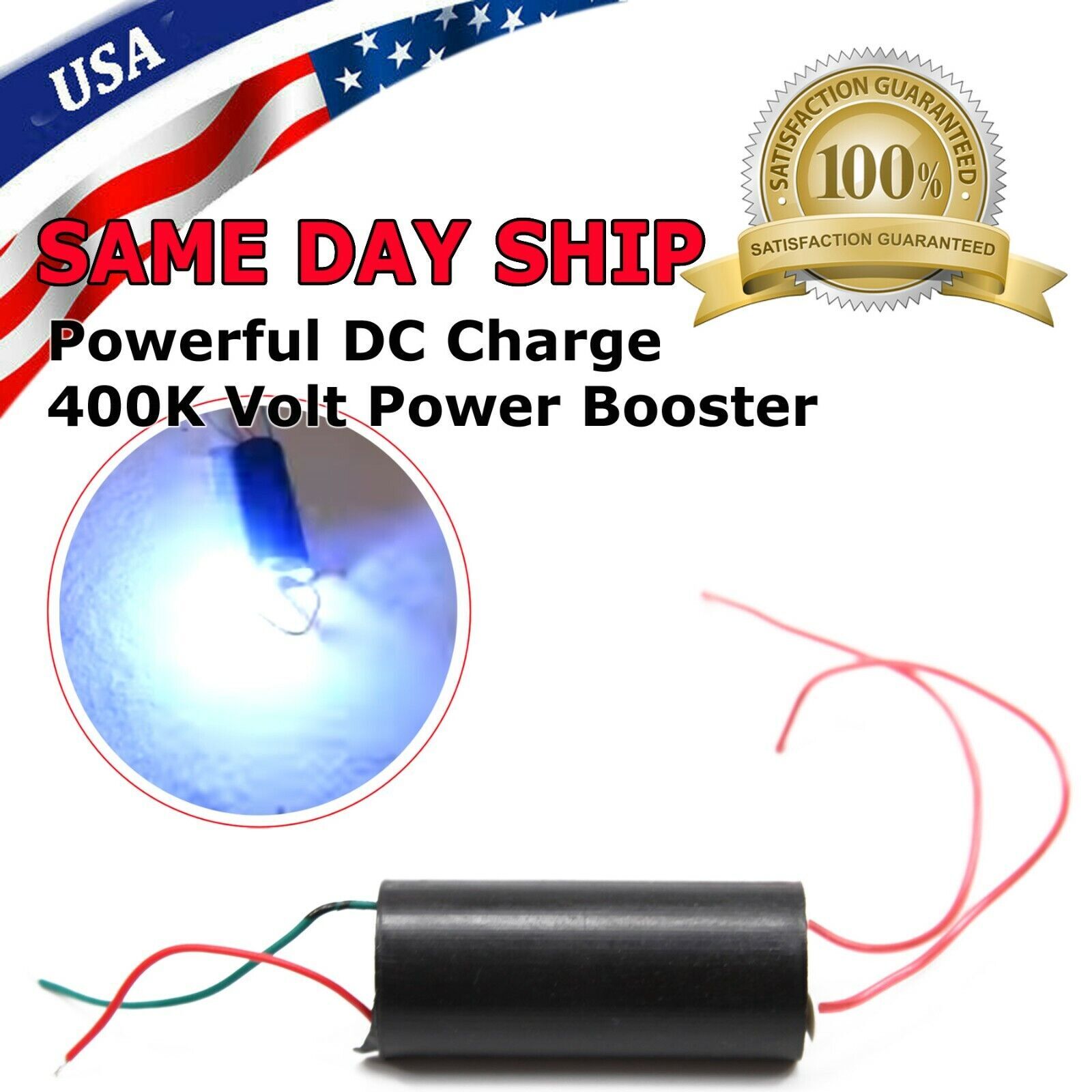 2Pcs High-voltage DC3v-6v to 400kV 400000V Boost Step-up Power Module Generator