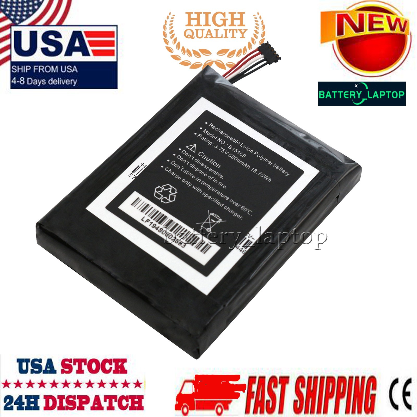 B15169 Battery for Ring Video Doorbell 1st Gen, Upgraded 5-PIN 1st Gen