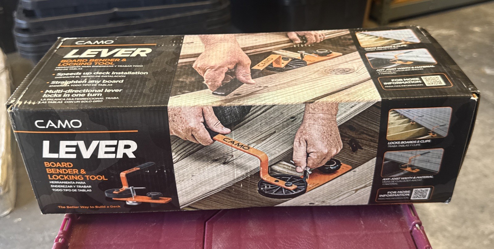 CAMO Lever Deck Board Bending, Straightening and Locking Tool for Faster & Ea...
