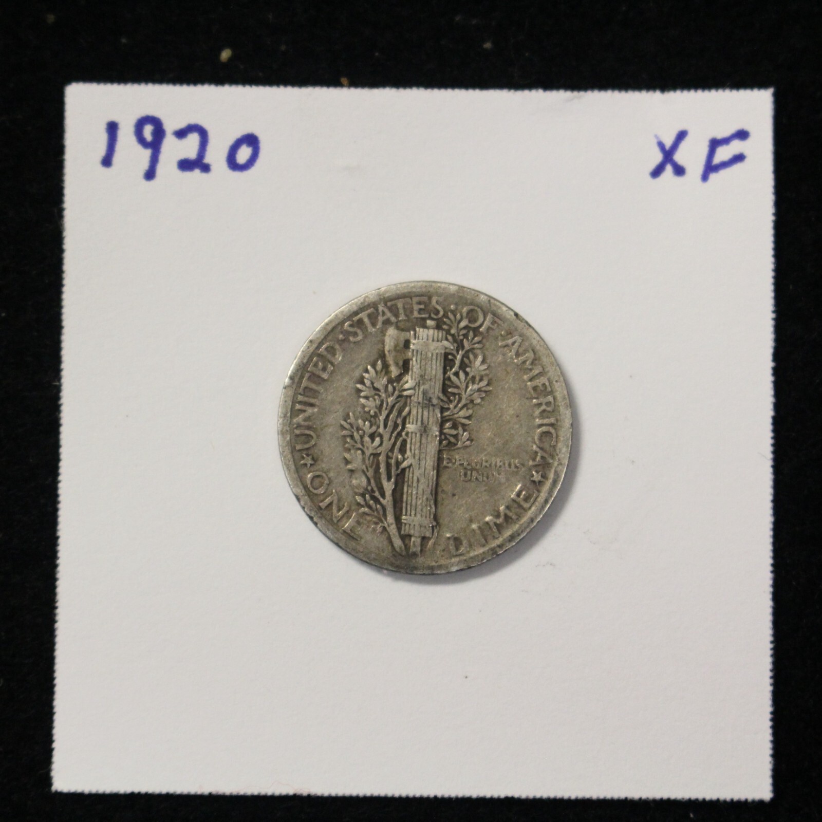 1920 Mercury Dime Circulated XF