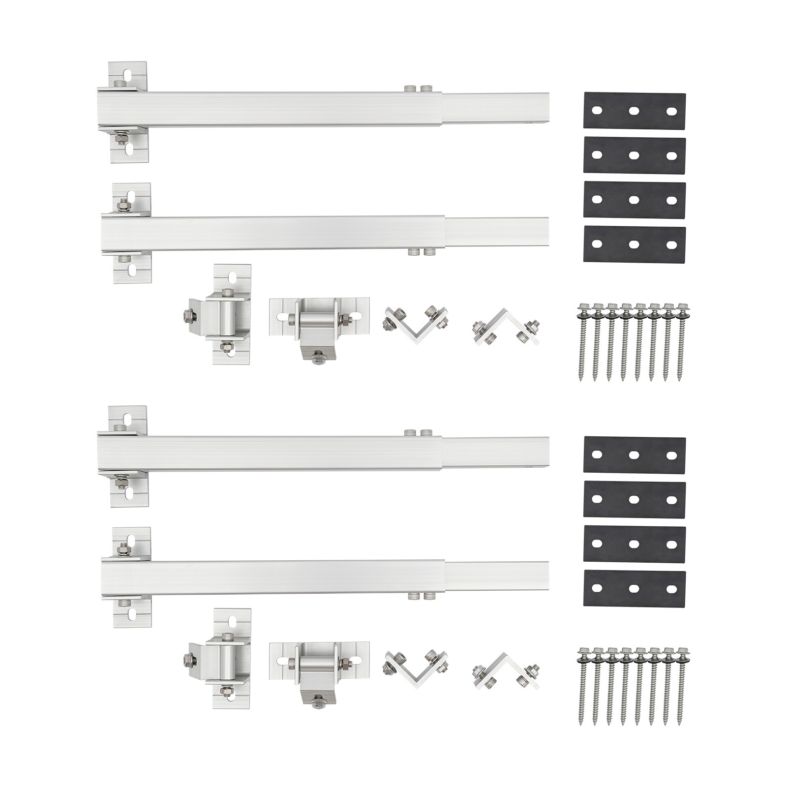 4pcs Universal Mount Brackets Adjustable Solar Panel Mounting Brackets USA