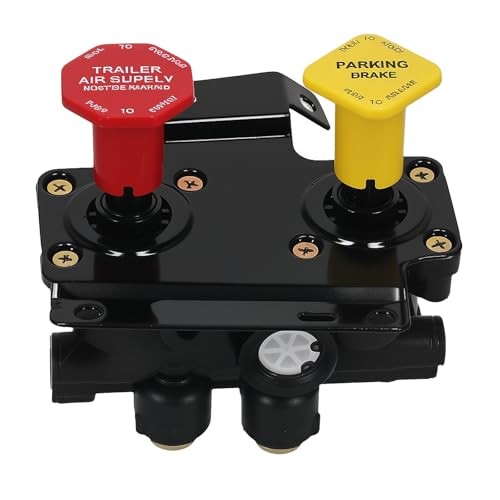 maXpeedingrods For Volvo VNL Dash Valve Dual Park Brake With 5 Ports 24340522