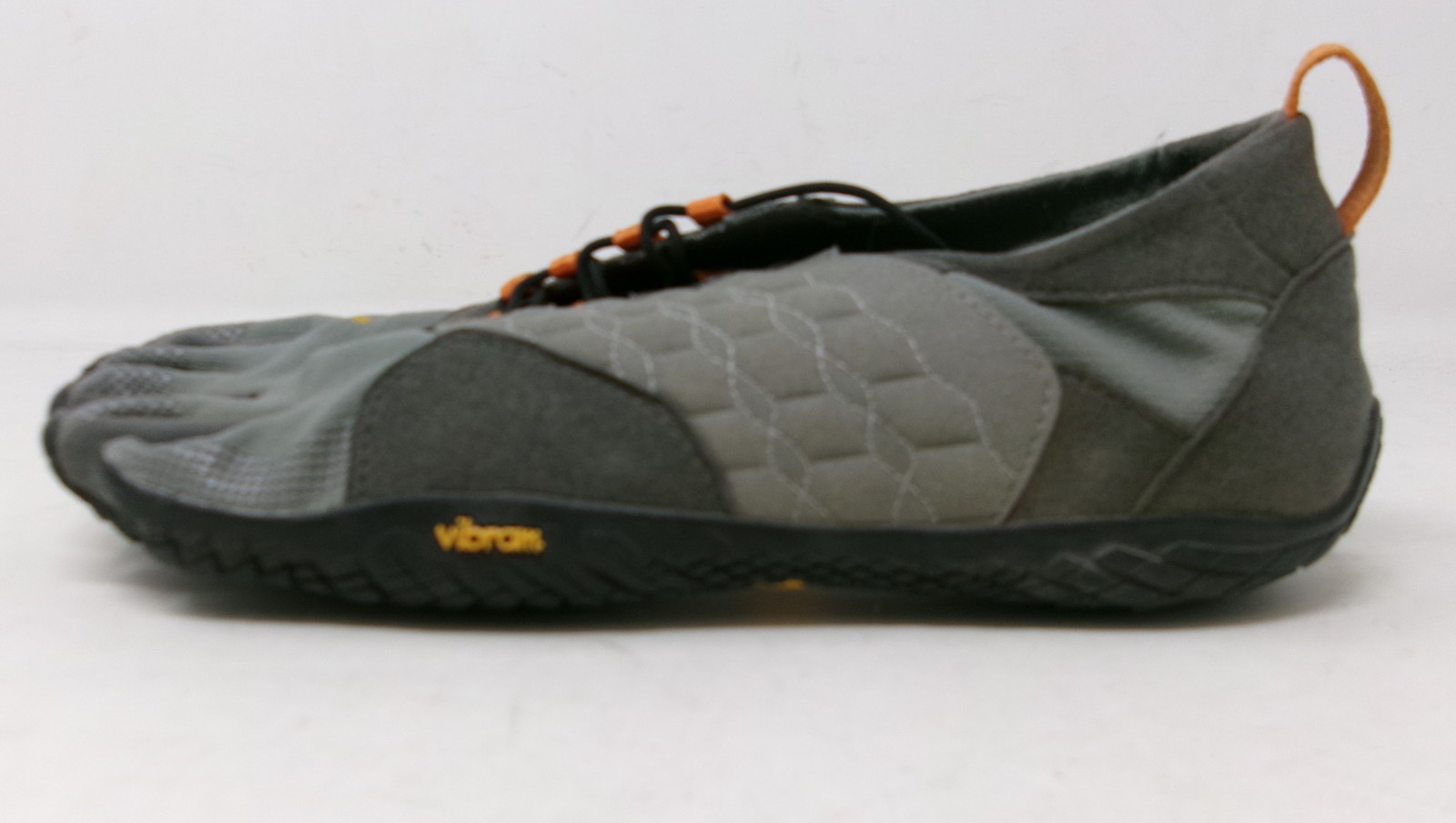 Vibram Mens Trek Ascent Walking Shoes GreyBlackOrange 42EU 9/9.5 M US GENTLYUSED