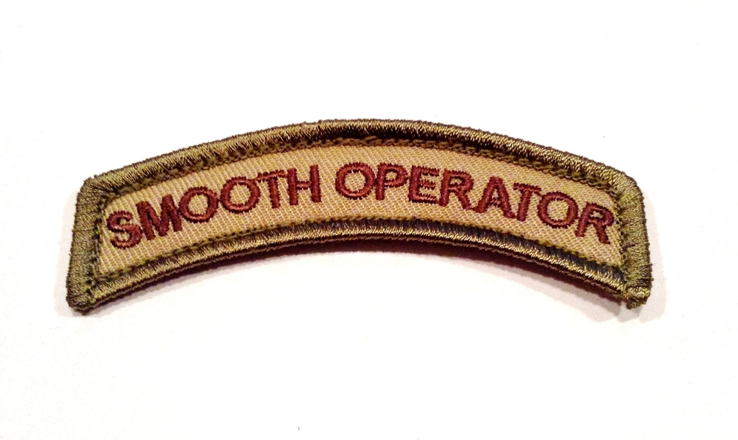 MILSPEC MONKEY Morale Hook/loop Patch Smooth Operator Tan