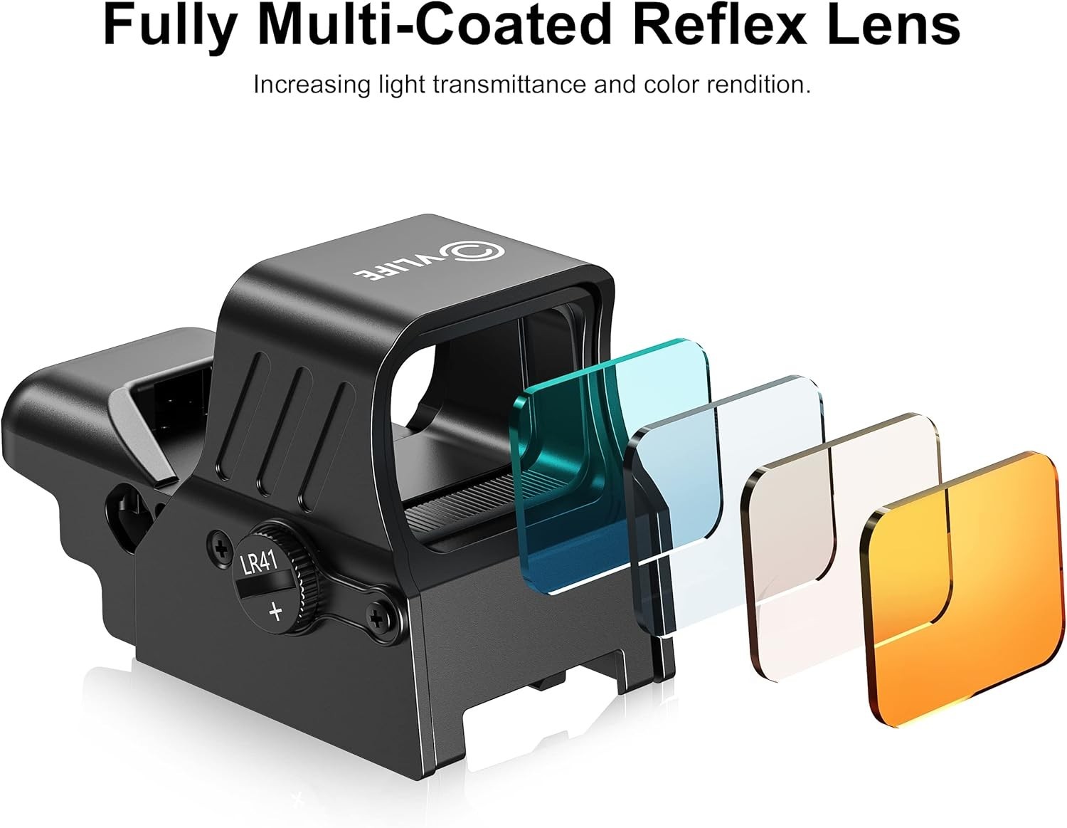 33mm Wide Objective Red Dot Optics with Shockproof Design - Tactical Advantage