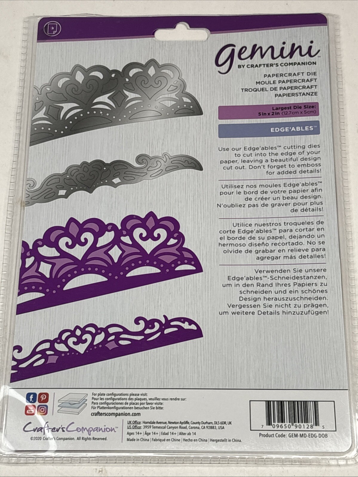 Gemini Crafter's Companion Doily Borders 2 Piece Die Set