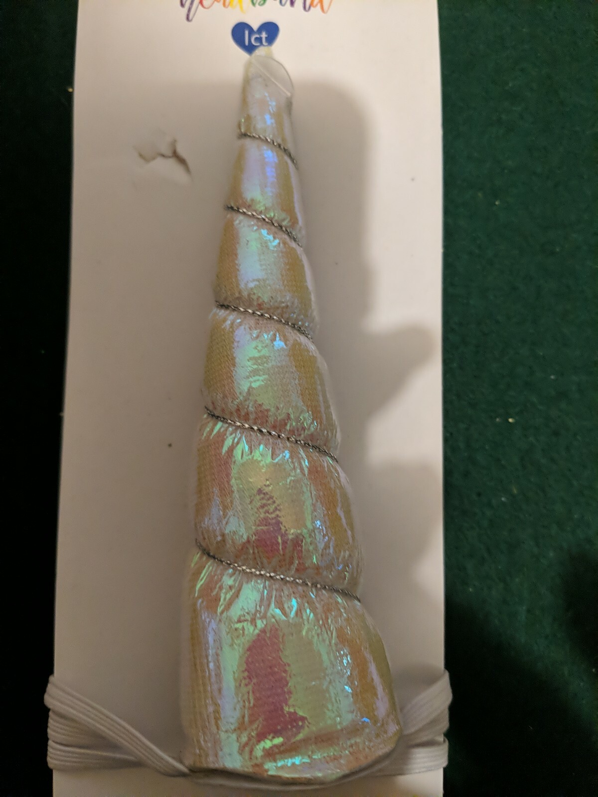 1 Pink/Silver  Unicorn Horns  headband Costume Birthday Crafts USA SELLER