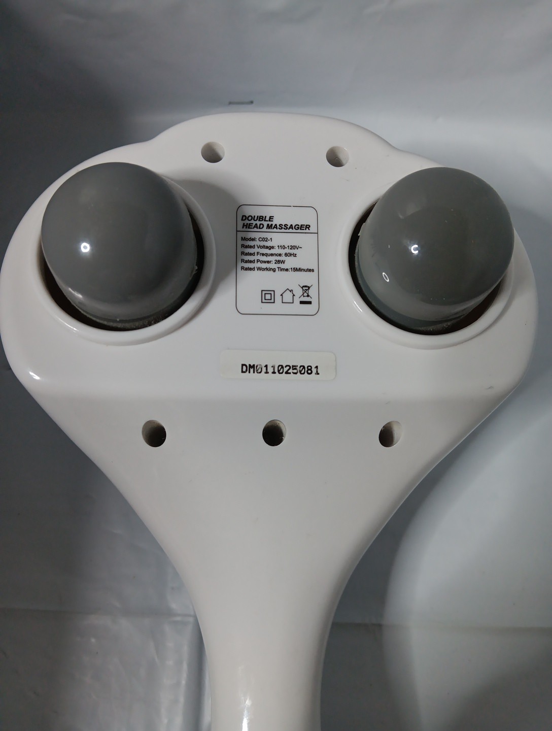 Double Head Massager, Easy Grip Handle, Variable Speeds of Pulsation Its Working
