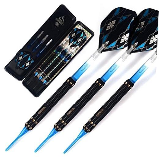 Soft Tip Darts Set Plastic Tip with Dart Case 16g-Brass