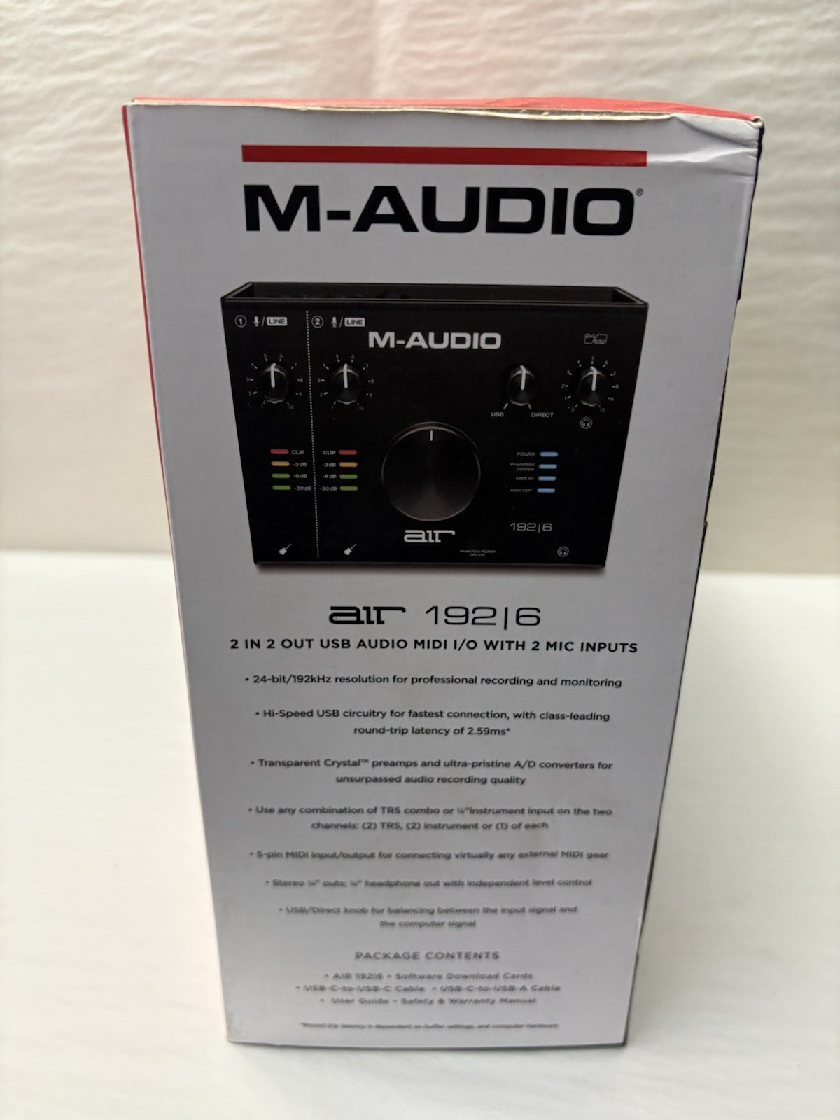 New M-AUDIO AIR 192|6 Audio Interface. Sealed (SH-17)