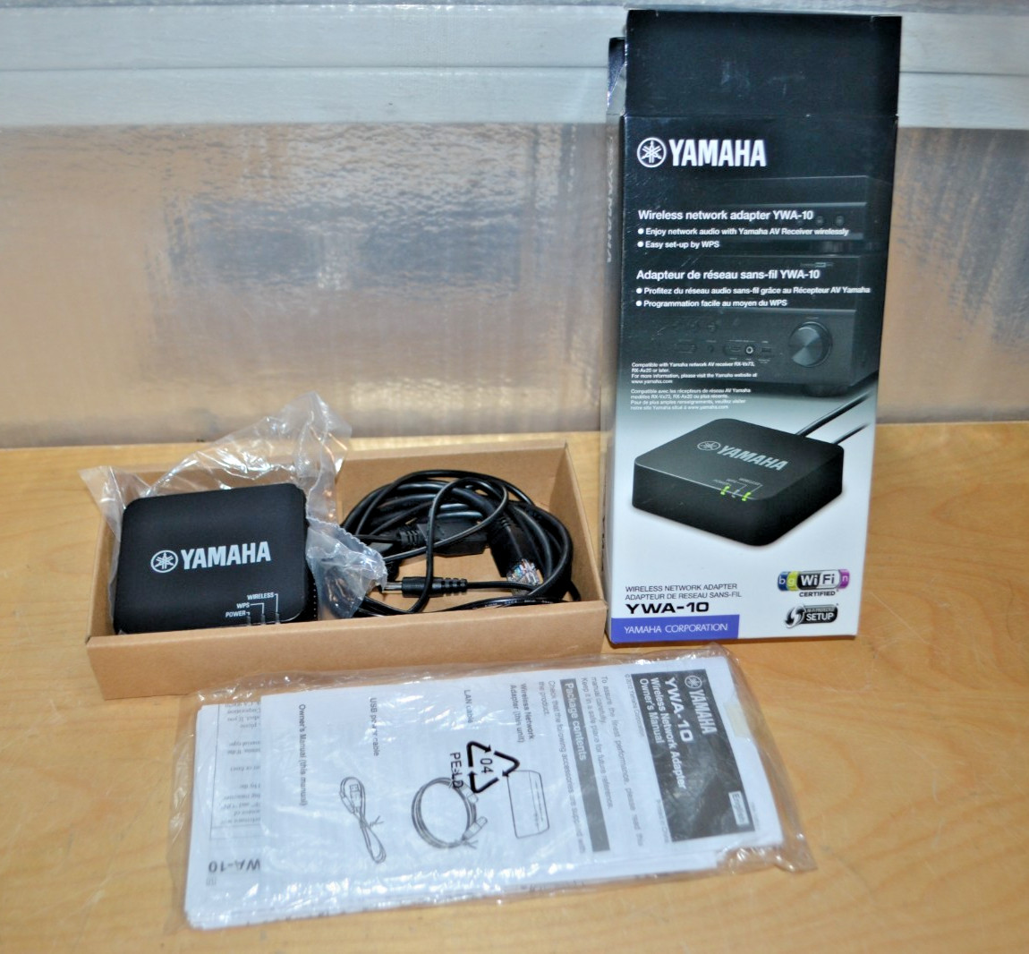 Yamaha ~ YWA-10BL ~ wireless network adapter in box  ~  (n)