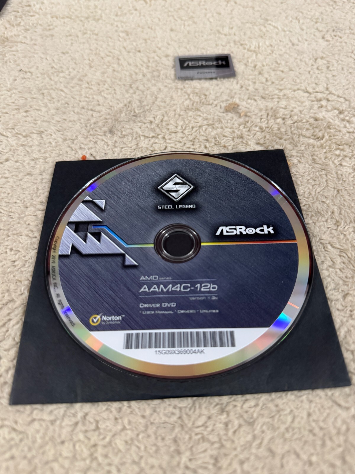 ASROCK AMD SERIES AAM4C-12B DRIVER DVD - USED!!!