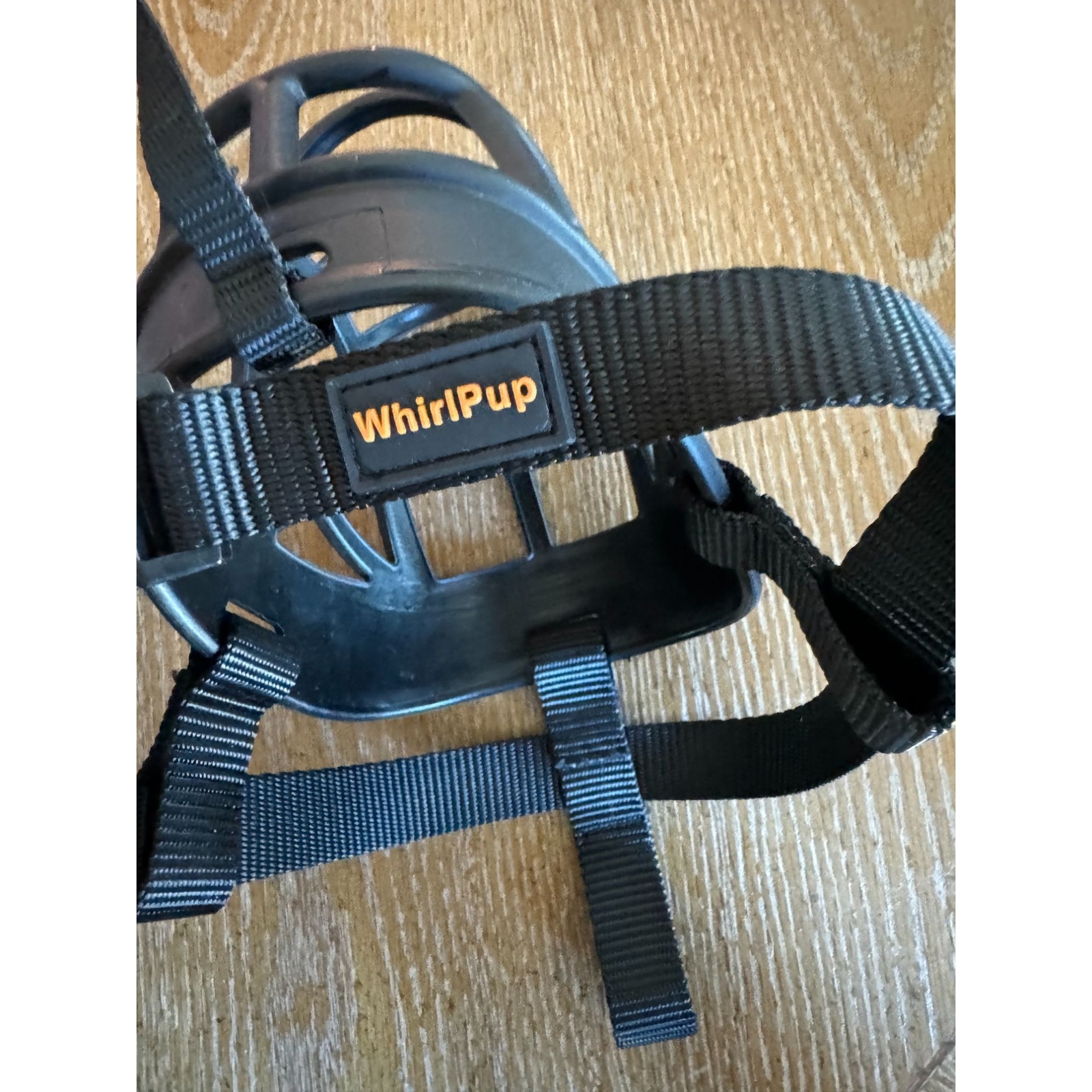 New Large Dog Muzzle 5.5 x 4 Whirlpup black adjustable size 5