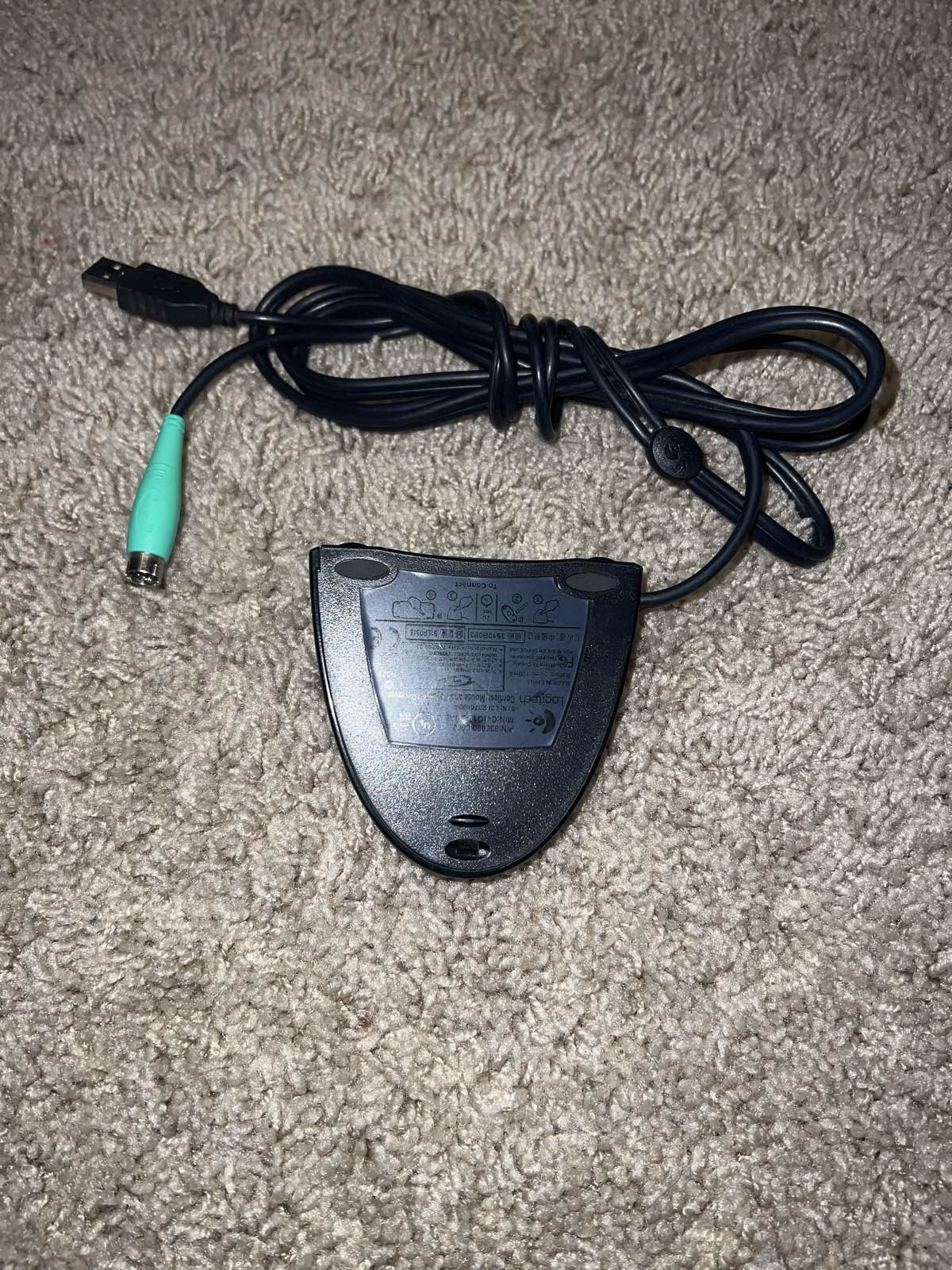 4D Logitech Cordless Mouse & Keyboard Receiver C-BG17-DUAL USB PS/2