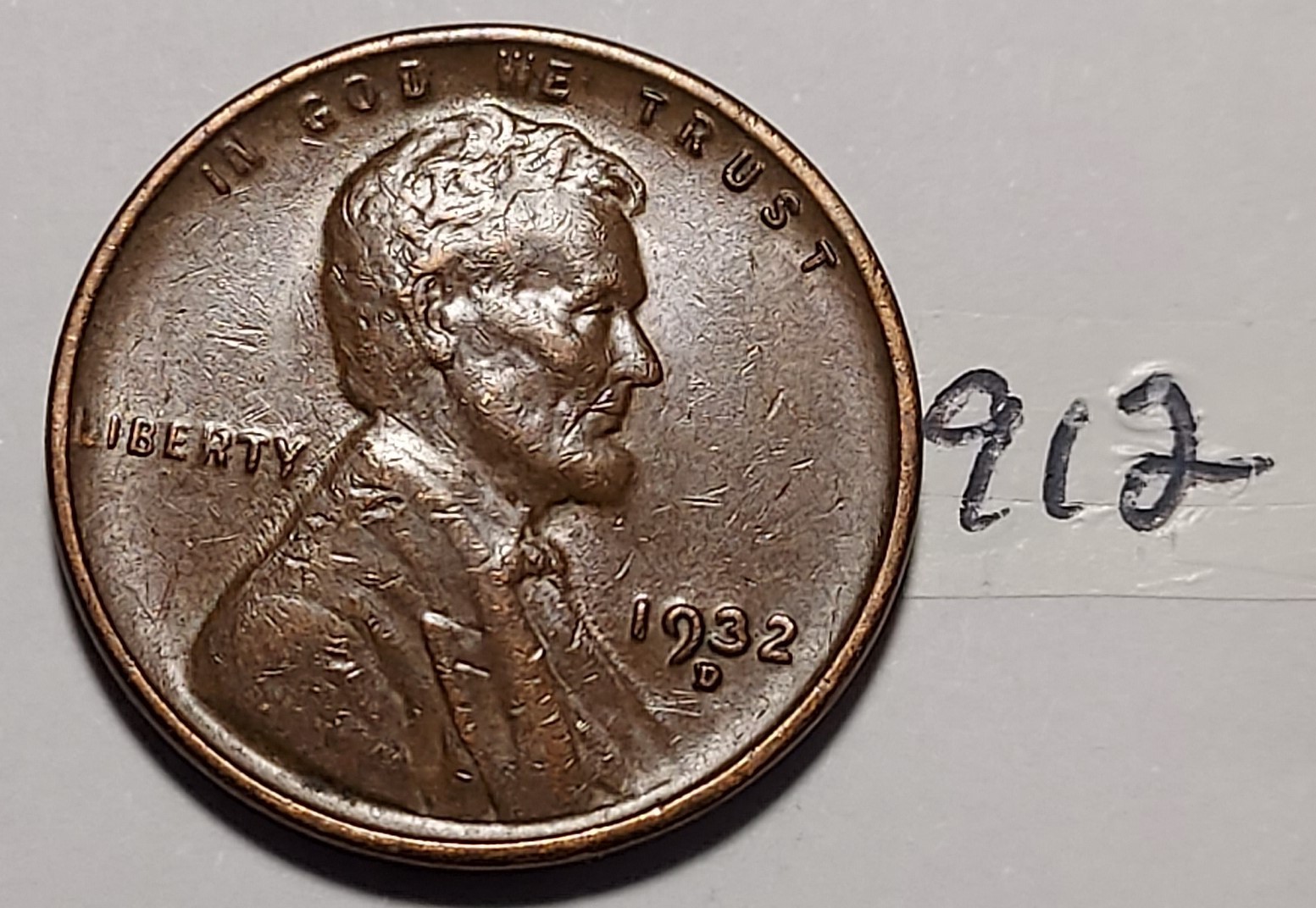 1932-D Lincoln Wheat Cent     EXTREMELY  FINE   # 912
