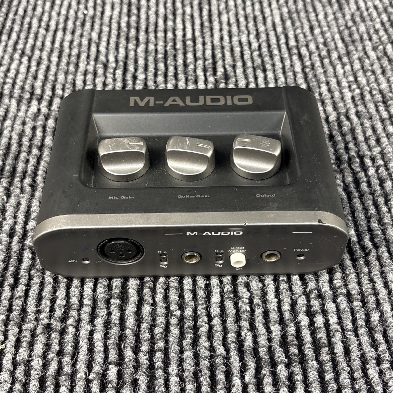 M-Audio Fast Track USB Audio Interface XLR/TRS In RCA Out Direct Monitoring