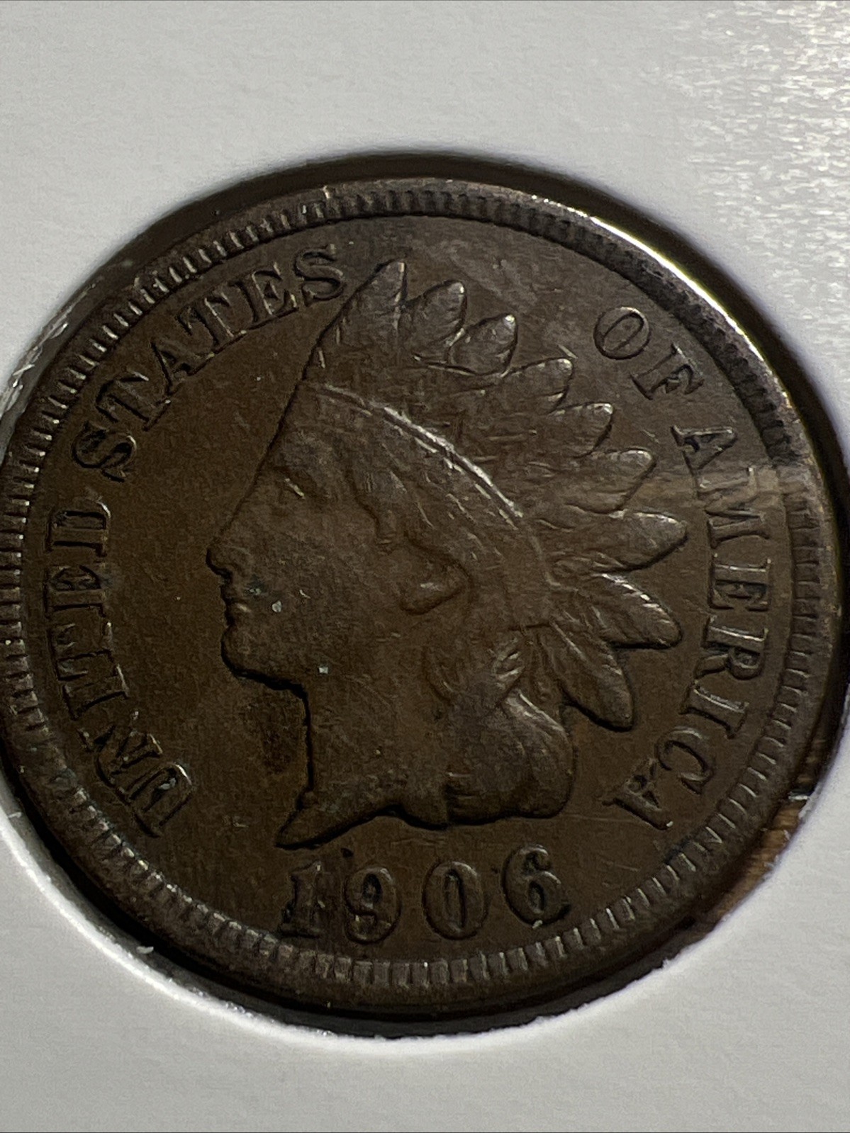 1906 Indian Head Cent  Liberty Readable. Uncirculated Condition Free Shipping