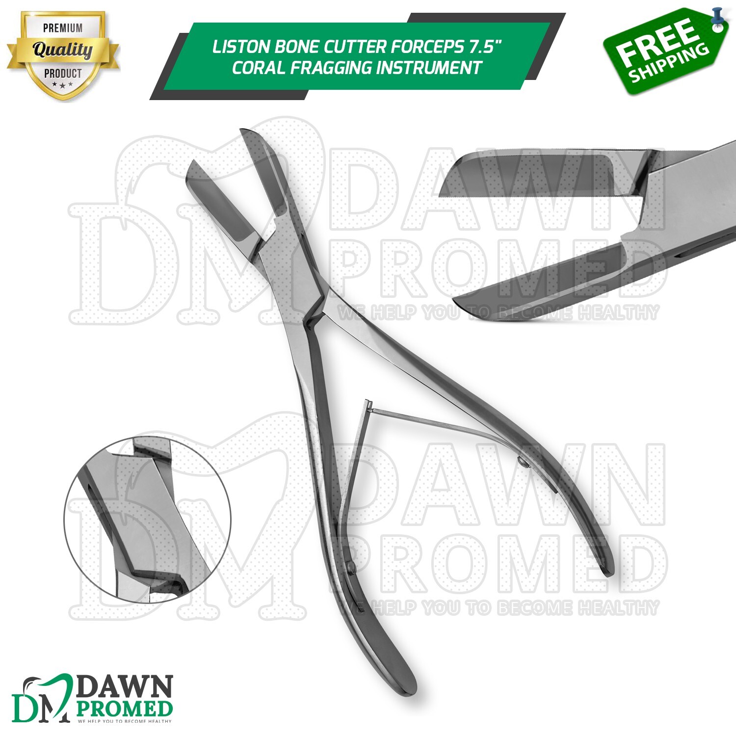 Liston Bone Cutter Forceps 8" Coral Fragging Surgical Orthopedic Inst German Gr