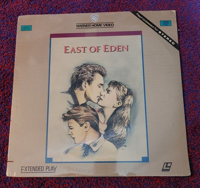 East Of Eden - Laserdisc (1985, Warner Bros. Extended Play) James Dean - Sealed