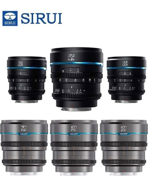 SIRUI Night Walker 16/24/35/55/75mm T1.2 S35 Cine Lens f/SONY E Fuji X M4/3 RF L
