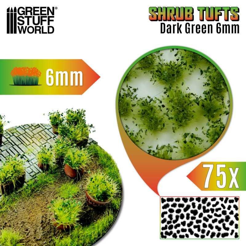 Shrubs Tufts 6mm Dark Green