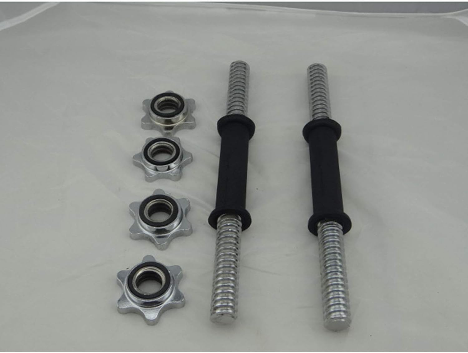 2PCS 1 Inch / 25mm Barbell Spin Lock Collars Hex Nut Dumbbell Weight Clips