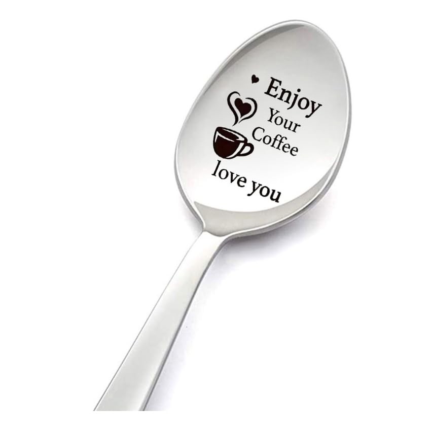 Enjoy Your Coffee I Love You Spoon Gifts small, enjoy your coffee i love you