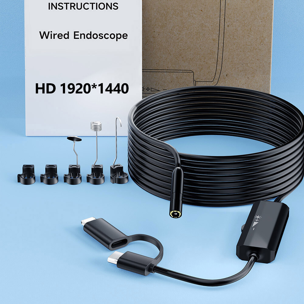 10M/5M/16.4ft Endoscope Borescope Snake Inspection Camera for Android iPhone 16