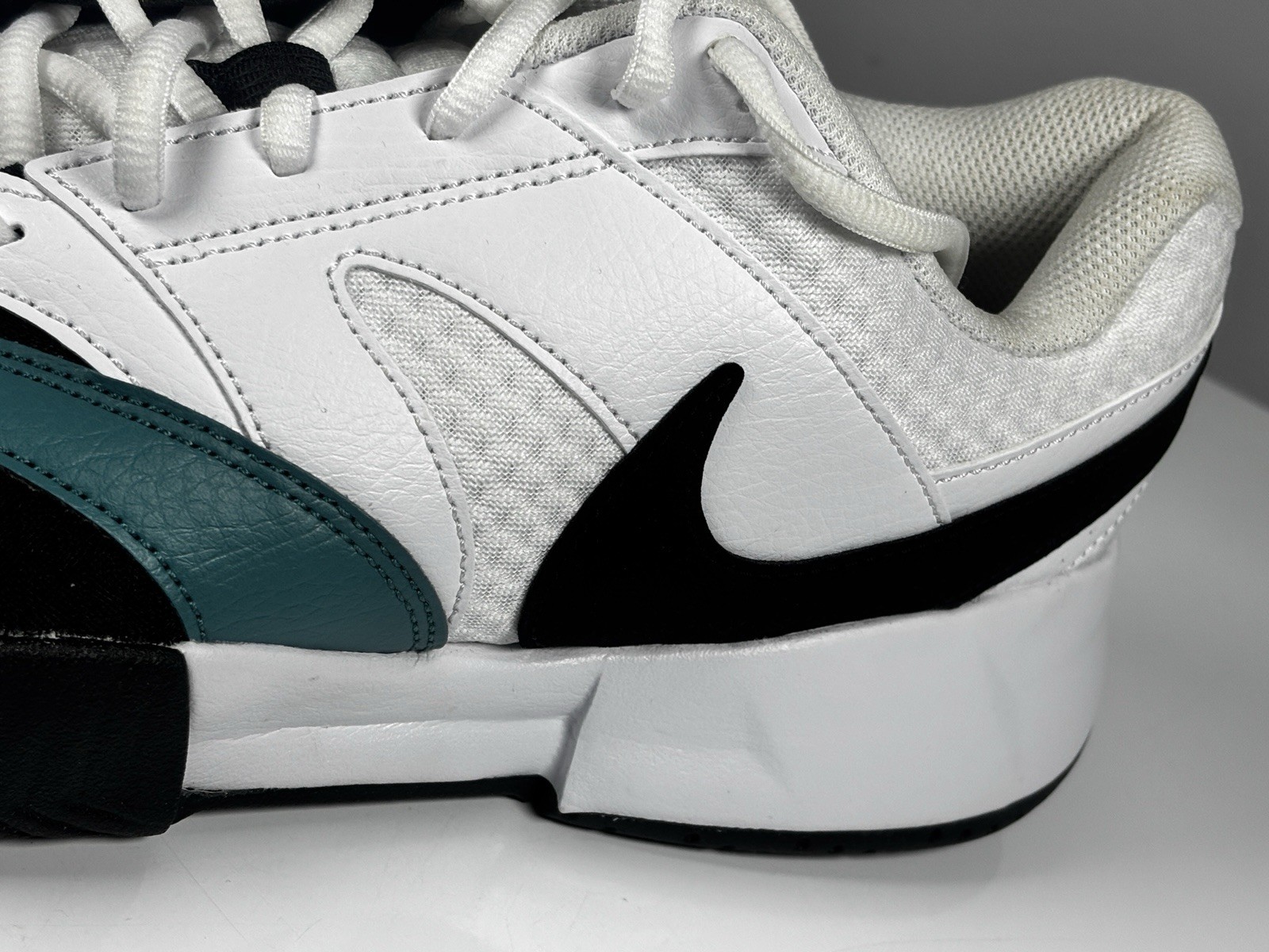 Nike Court Lite 4 Tennis Pickleball Shoes White Green Black Sz 12 FD6574-104 New