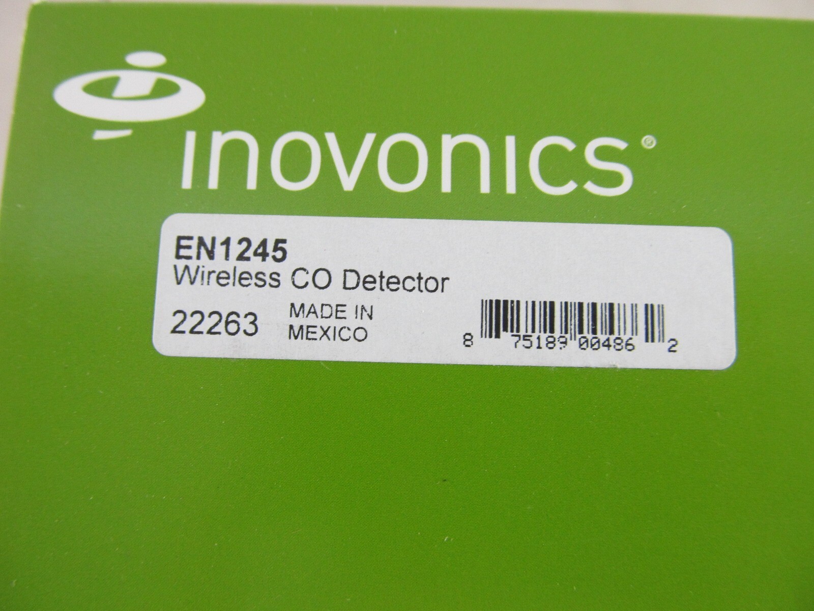 Inovonics EN1245 Wireless CO Detector New in Box
