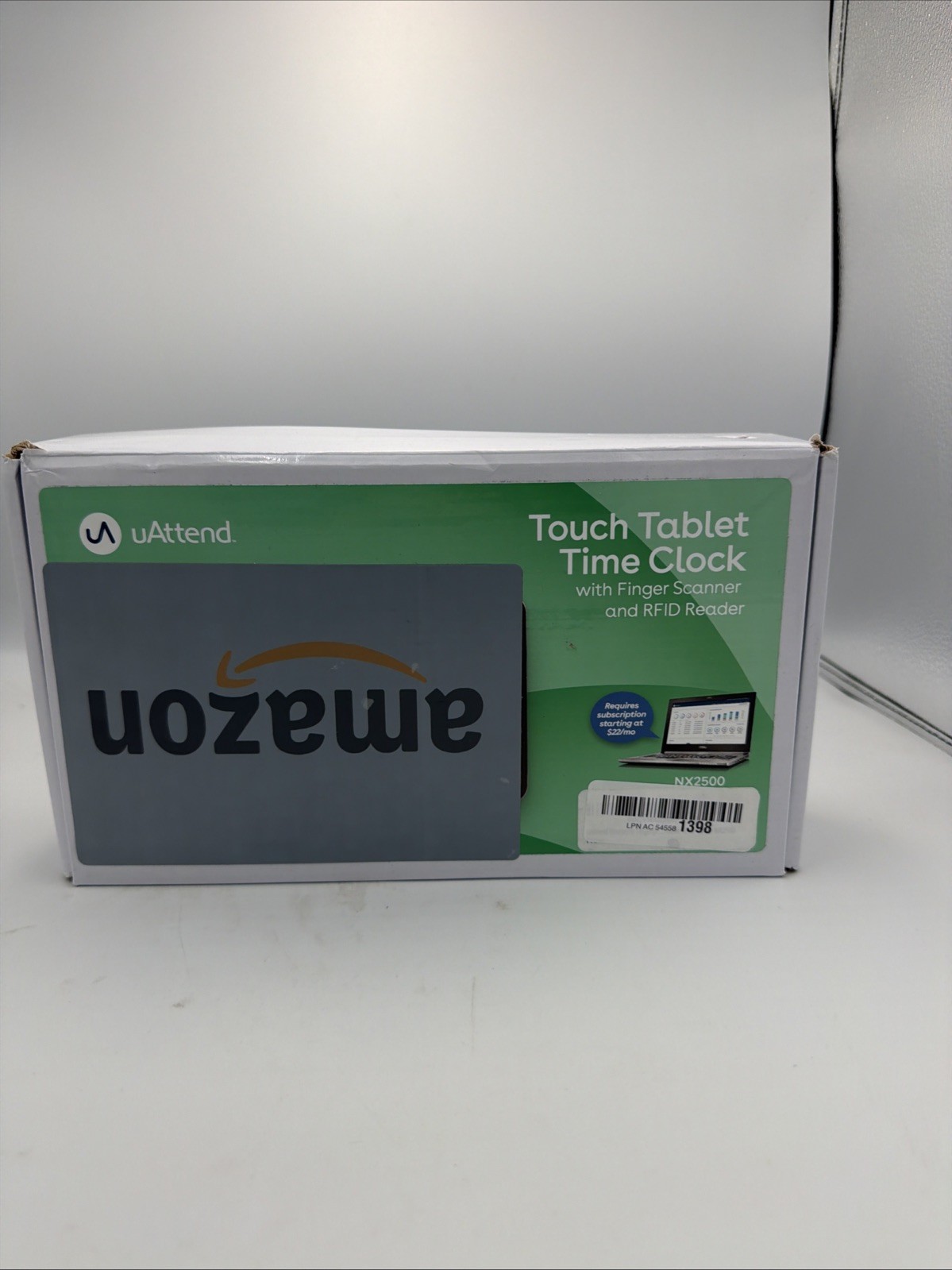 uAttend Biometric Fingerprint Touch Tablet Time Clock System, Blue/Black NX2500