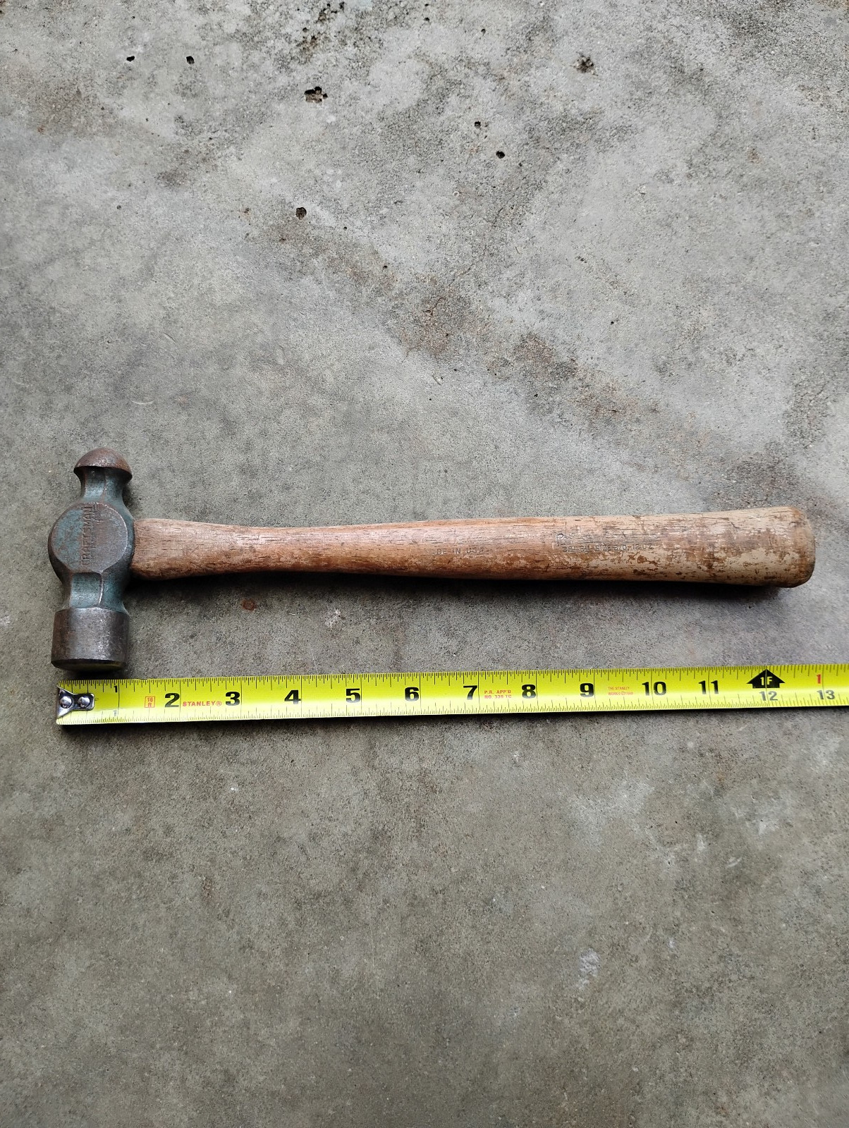 Vintage Craftsman 38484-12oz. -M Ball Peen Hammer Made In USA