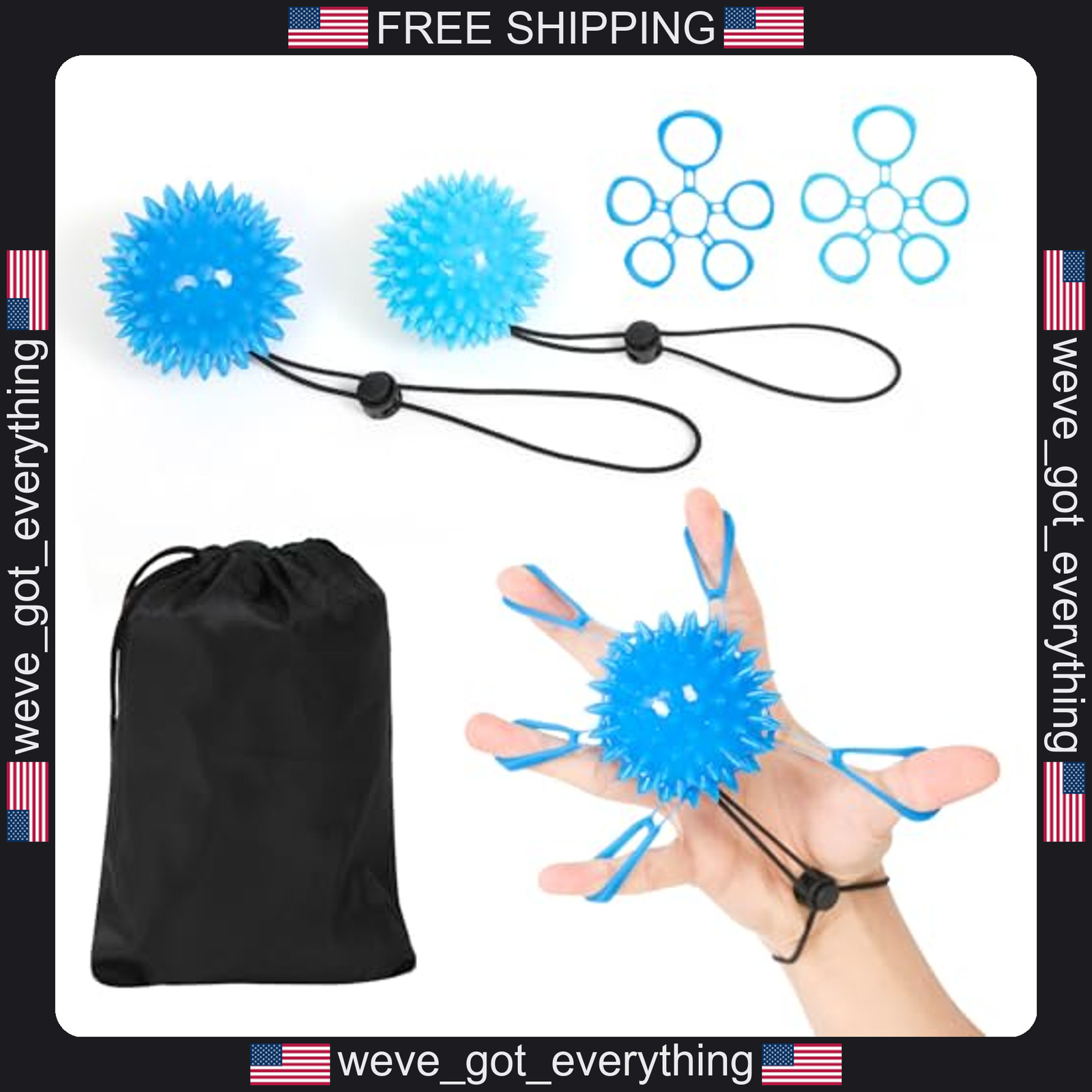 Hand Grip Strengthener Silicone Finger Exerciser for Rehabilitation